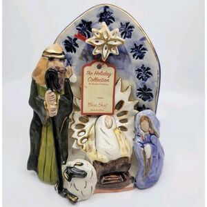 Blue Sky Clayworks Heather Goldminc First Christmas Nativity Tealight Holder NWT